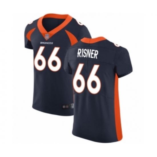 Men's Denver Broncos #66 Dalton Risner Navy Blue Alternate Vapor Untouchable Elite Player Football Jersey - Ujersey