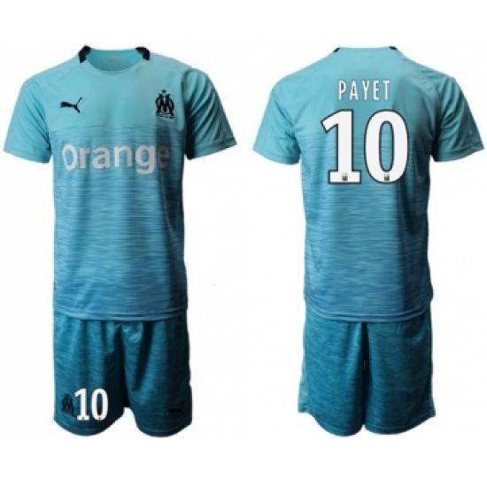 Marseille #10 Payet Away Soccer Club Jersey