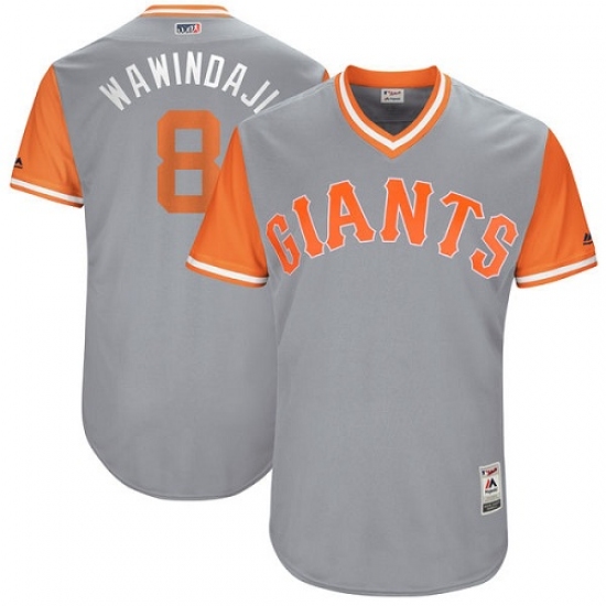 Men's Majestic San Francisco Giants #8 Hunter Pence 
