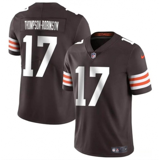 Men's Cleveland Browns #17 Dorian Thompson-Robinson Brown Vapor Untouchable Limited Football Stitched Jersey - Ujersey