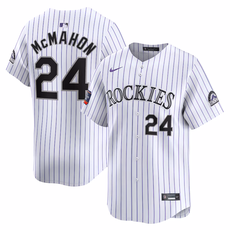 Men's Colorado Rockies Ryan McMahon Nike White 2024 MLB World Tour Mexico City Series Home Limited Player Jersey - Ujersey NHL
