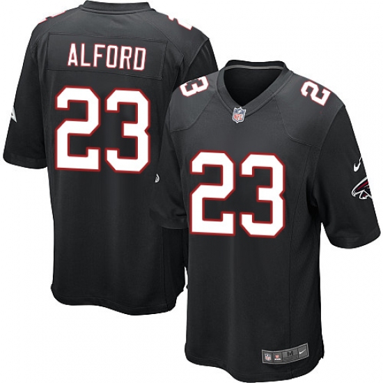 Men's Nike Atlanta Falcons #23 Robert Alford Game Black Alternate NFL Jersey - Ujersey
