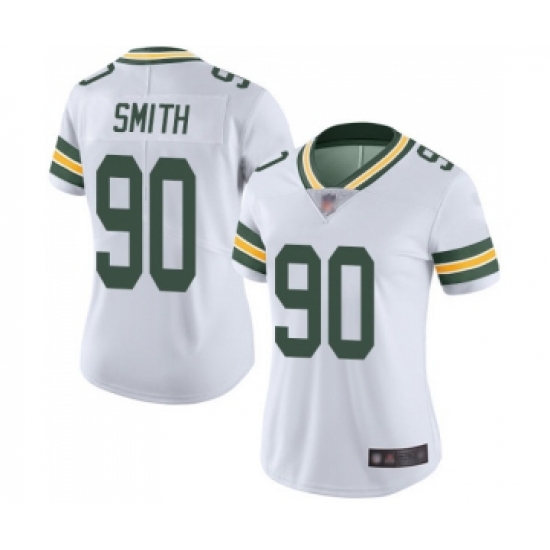 Women's Green Bay Packers #90 Za'Darius Smith White Vapor Untouchable Limited Player Football Jersey - Ujersey