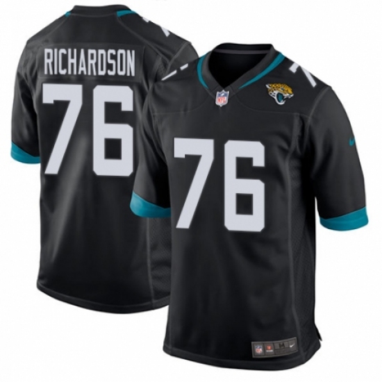 Men's Nike Jacksonville Jaguars #76 Will Richardson Game Teal Green Team Color NFL Jersey - Ujersey