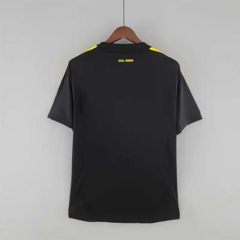 Real Madrid Retro Jersey Away Goalkeeper Black Soccer Custom Shirt 2011/12 - ujerseystore