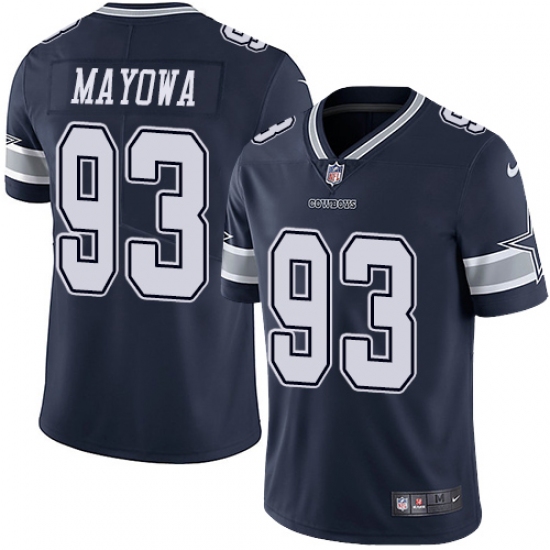 Men's Nike Dallas Cowboys #93 Benson Mayowa Navy Blue Team Color Vapor Untouchable Limited Player NFL Jersey - Ujersey