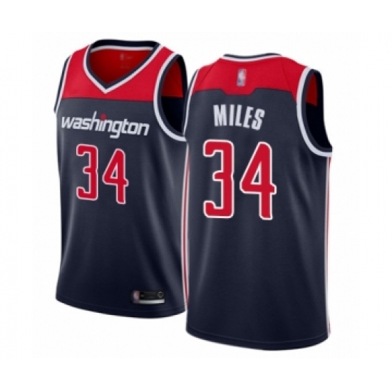 Women's Washington Wizards #34 C.J. Miles Swingman Navy Blue Basketball Jersey Statement Edition - Ujersey