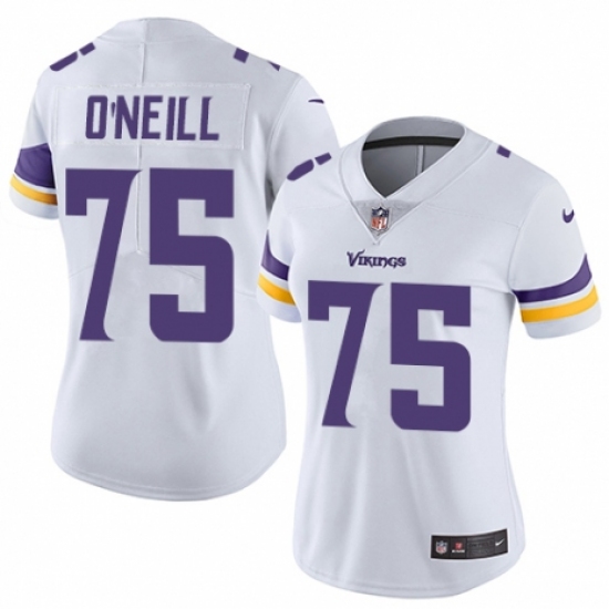 Women's Nike Minnesota Vikings #75 Brian O'Neill White Vapor Untouchable Limited Player NFL Jersey - Ujersey