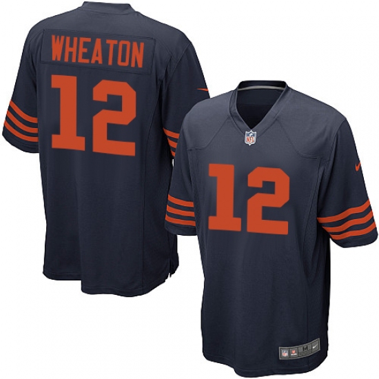 Men's Nike Chicago Bears #12 Markus Wheaton Game Navy Blue Alternate NFL Jersey - Ujersey