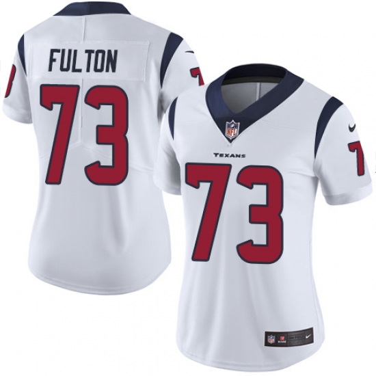 Women's Nike Houston Texans #73 Zach Fulton White Vapor Untouchable Limited Player NFL Jersey - Ujersey