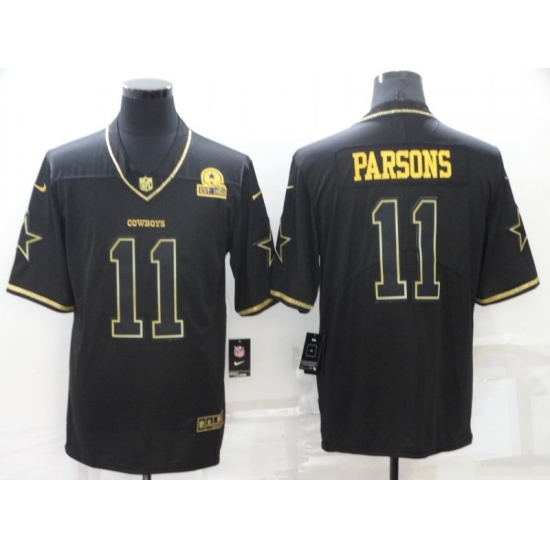 Men's Dallas Cowboys #11 Micah Parsons Black Gold  Limited Player Jersey - Ujersey