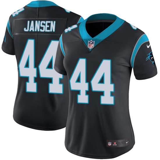 Women's Nike Carolina Panthers #44 J.J. Jansen Black Team Color Vapor Untouchable Limited Player NFL Jersey - Ujersey
