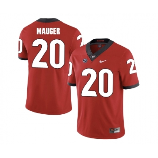 Georgia Bulldogs 20 Quincy Mauger Red College Football Jersey - Ujersey