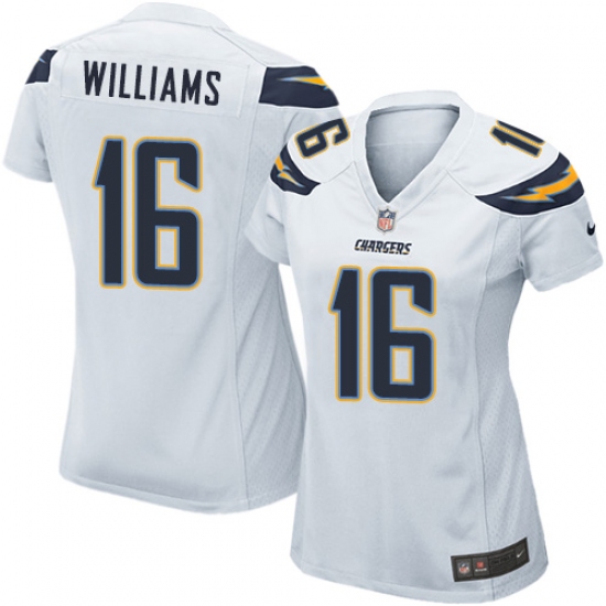 Women's Nike Los Angeles Chargers #16 Tyrell Williams Game White NFL Jersey - Ujersey