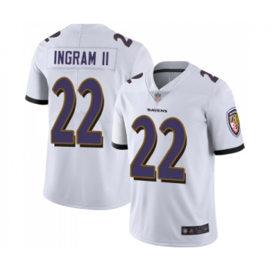 Youth Baltimore Ravens #22 Mark Ingram II White Vapor Untouchable Limited Player Football Jersey - Ujersey