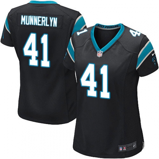 Women's Nike Carolina Panthers #41 Captain Munnerlyn Game Black Team Color NFL Jersey - Ujersey