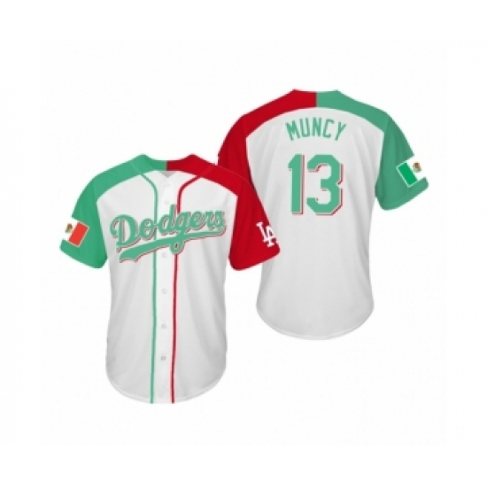 Men's Max Muncy #13 Los Angeles Dodgers Two-Tone Mexican Heritage Night Cool Base Jersey