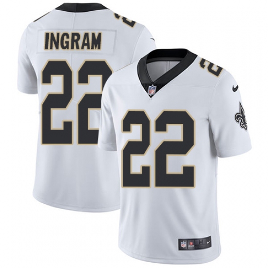 Men's Nike New Orleans Saints #22 Mark Ingram White Vapor Untouchable Limited Player NFL Jersey - Ujersey