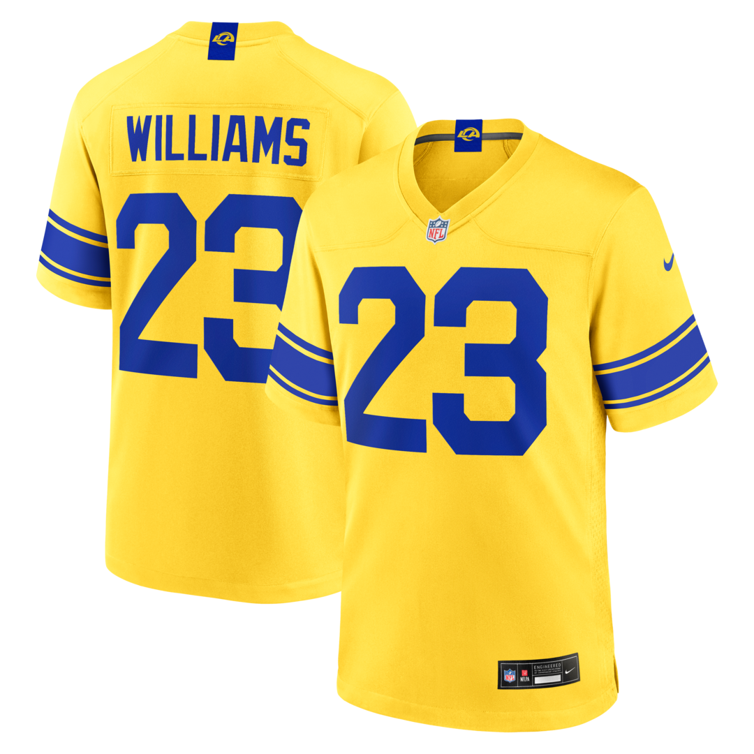 Men's Los Angeles Rams Kyren Williams Nike Classic Sol Game Jersey - Ujersey