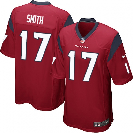 Men's Nike Houston Texans #17 Vyncint Smith Game Red Alternate NFL Jersey - Ujersey