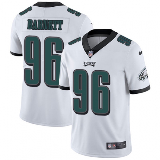 Youth Nike Philadelphia Eagles #96 Derek Barnett White Vapor Untouchable Limited Player NFL Jersey - Ujersey