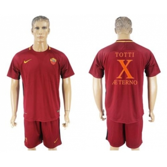 Roma #10 Totti Retire Soccer Club Jersey