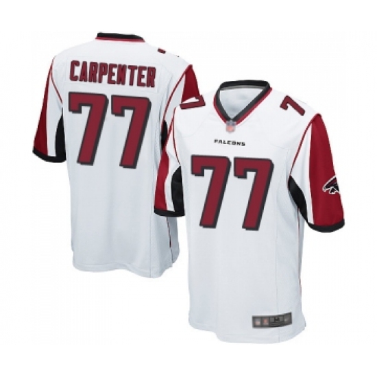 Men's Atlanta Falcons #77 James Carpenter Game White Football Jersey - Ujersey