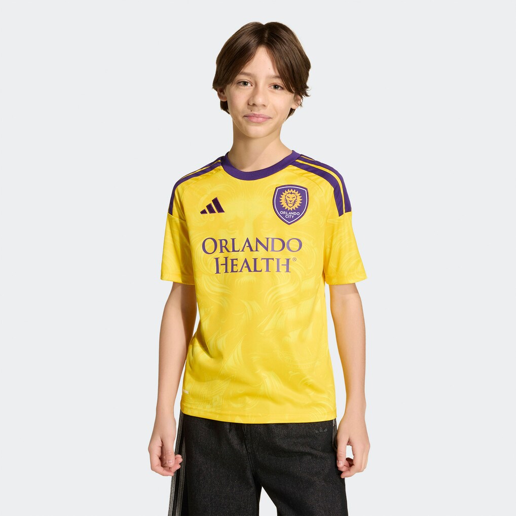 Youth Orlando City SC adidas Gold 2026 Sunken Treasure Kit Replica Jersey - Ujersey
