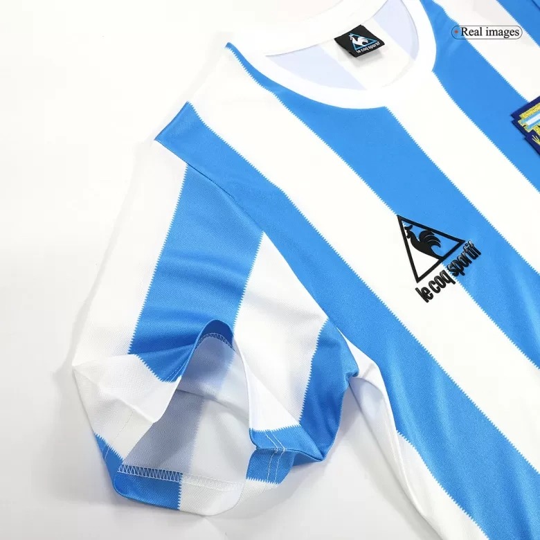 Argentina Retro Jersey Custom Home Football Jersey 1986 - ujerseystore