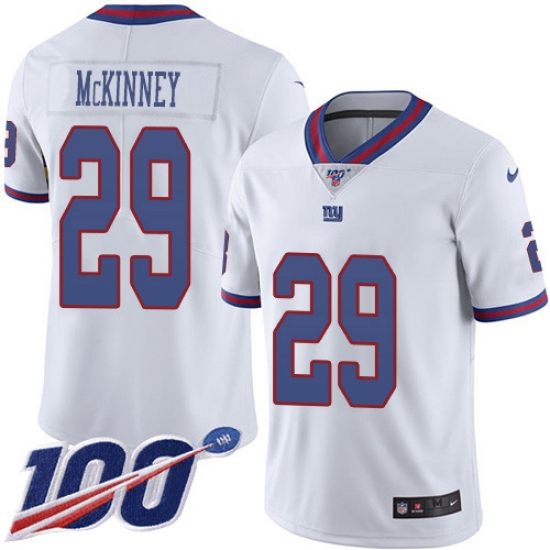 Men's New York Giants #29 Xavier McKinney White Stitched Vapor Untouchable Limited Jersey - Ujersey
