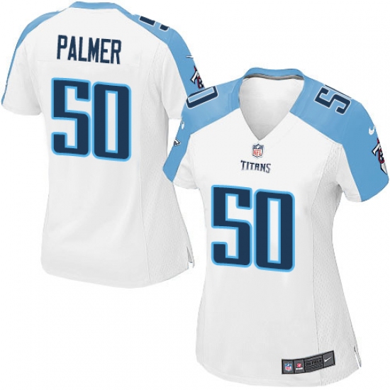 Women's Nike Tennessee Titans #50 Nate Palmer Game White NFL Jersey - Ujersey