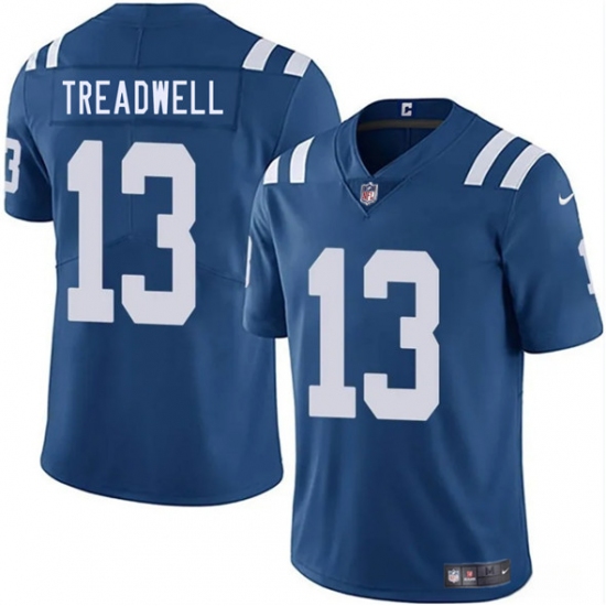 Men's Indianapolis Colts #13 Laquon Treadwell Blue 2025 Vapor Limited Football Stitched Jersey - Ujersey