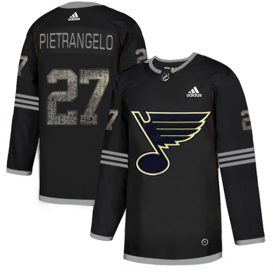 Men's Adidas St. Louis Blues #27 Alex Pietrangelo Black Authentic Classic Stitched NHL Jersey - Ujersey