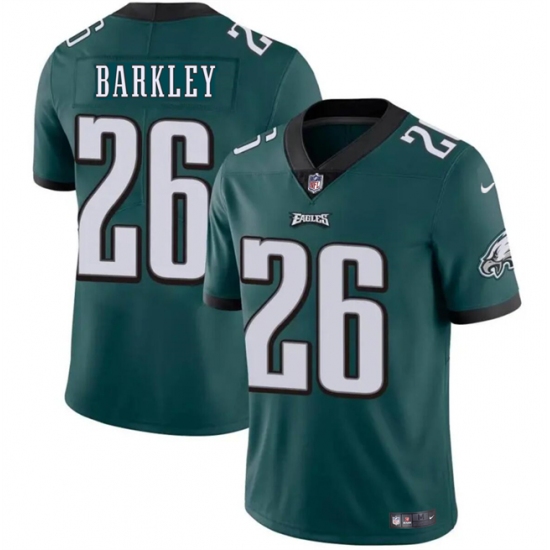 Men's Philadelphia Eagles #26 Saquon Barkley Green Vapor Untouchable Limited Stitched Football Stitched Jersey - Ujersey