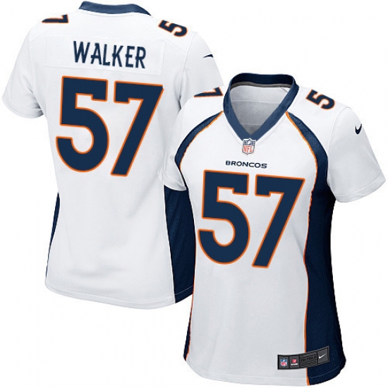 Women's Nike Denver Broncos #57 Demarcus Walker Game White NFL Jersey - Ujersey