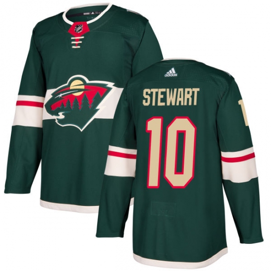 Youth Adidas Minnesota Wild #10 Chris Stewart Premier Green Home NHL Jersey - Ujersey