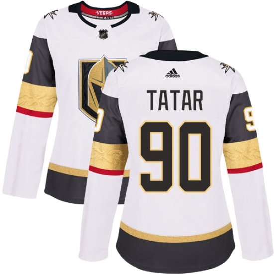 Women's Vegas Golden Knights #90 Tomas Tatar Authentic Black Home Fanatics Branded Breakaway NHL Jersey - Ujersey