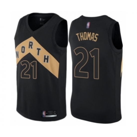 Youth Toronto Raptors #21 Matt Thomas Swingman Black Basketball Jersey - City Edition - Ujersey