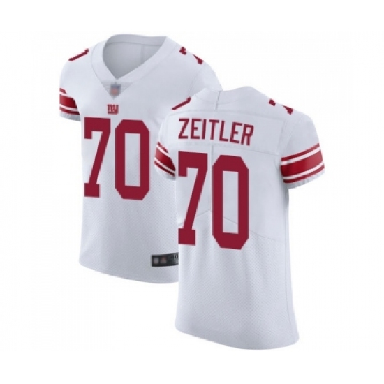 Men's New York Giants #70 Kevin Zeitler White Vapor Untouchable Elite Player Football Jersey - Ujersey