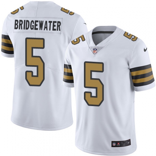 Youth Nike New Orleans Saints #5 Teddy Bridgewater Limited White Rush Vapor Untouchable NFL Jersey - Ujersey