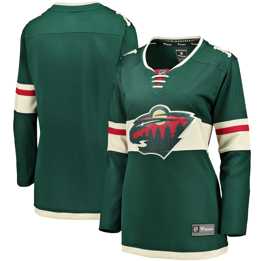 Women's Minnesota Wild Fanatics Green Home Breakaway Jersey - Ujersey NHL