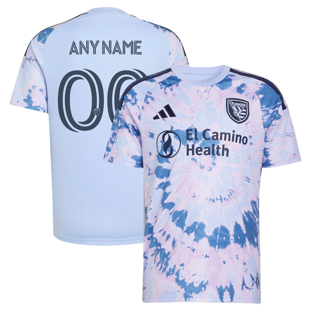 Men's San Jose Earthquakes adidas Light Blue 2026 The Dead Kit Replica Custom Jersey - Ujersey