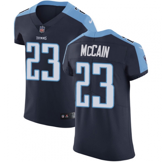 Men's Nike Tennessee Titans #23 Brice McCain Navy Blue Alternate Vapor Untouchable Elite Player NFL Jersey - Ujersey