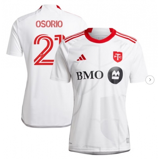Men's Toronto FC Jonathan Osorio adidas White 2024 GTA Kit Replica Player Jersey - Ujersey