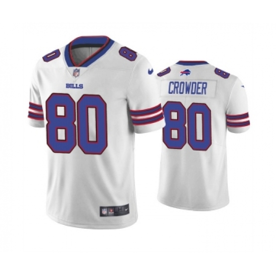 Men's Buffalo Bills #80 Jamison Crowder White Vapor Untouchable Limited Stitched Jersey - Ujersey