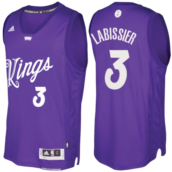 Men's Sacramento Kings #3 Skal Labissiere Purple 2016-2017 Christmas Day NBA Swingman Jersey - Ujersey