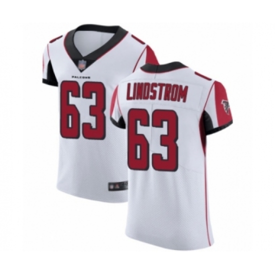 Men's Atlanta Falcons #63 Chris Lindstrom White Vapor Untouchable Elite Player Football Jersey - Ujersey