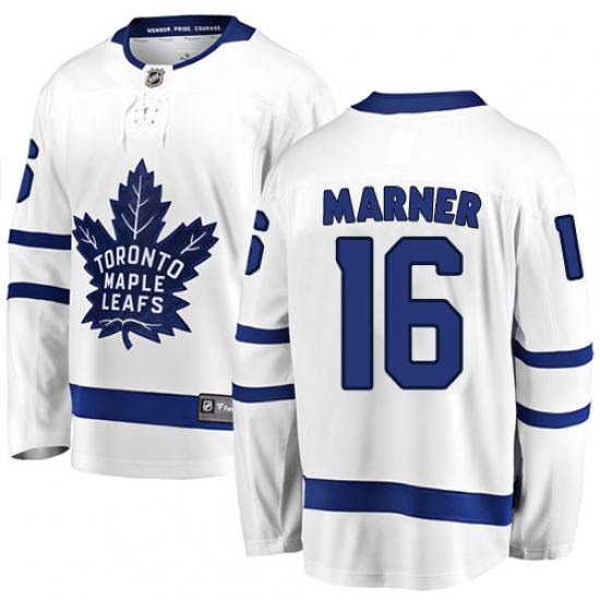 Men's Toronto Maple Leafs #16 Mitchell Marner Fanatics Branded White Away Breakaway NHL Jersey - Ujersey
