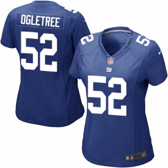 Women's Nike New York Giants #52 Alec Ogletree Game Royal Blue Team Color NFL Jersey - Ujersey