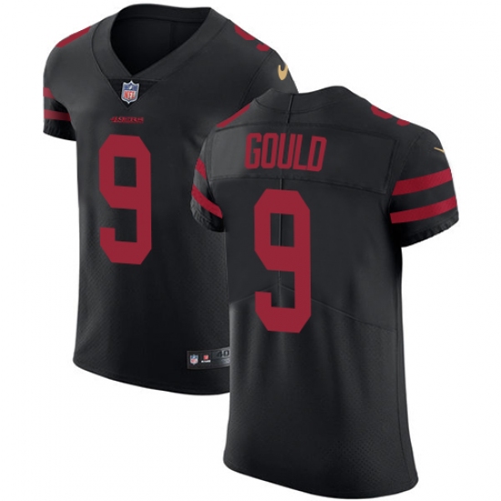 Men's Nike San Francisco 49ers #9 Robbie Gould Black Alternate Vapor Untouchable Elite Player NFL Jersey - Ujersey